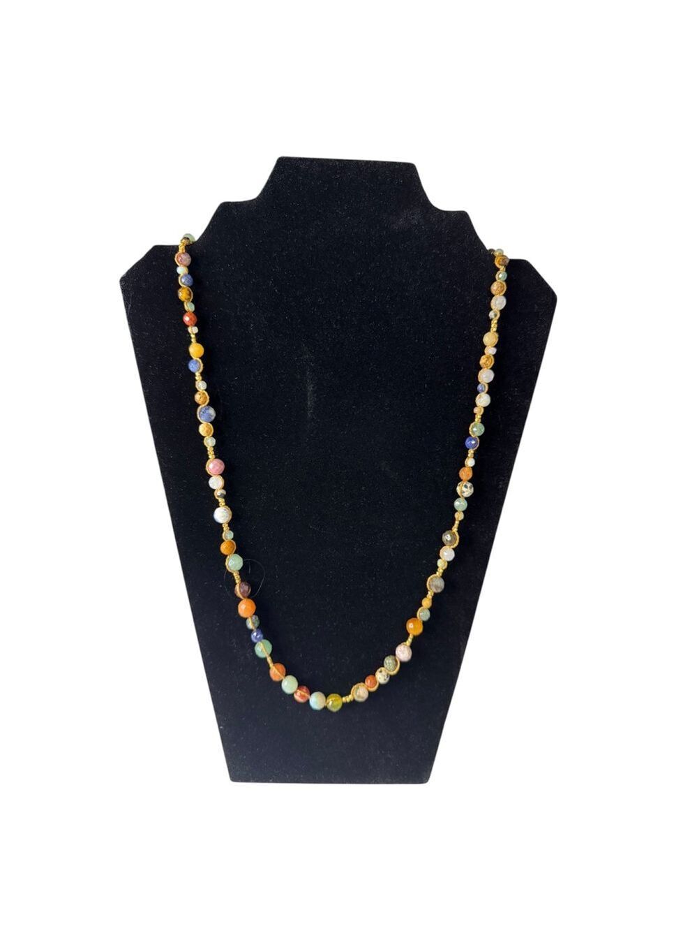 Colleen Lopez Multicolor Gold Beaded Necklace One Size